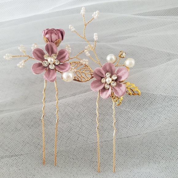 3pcs Comb Pin Flower girl Evening ball headpiece